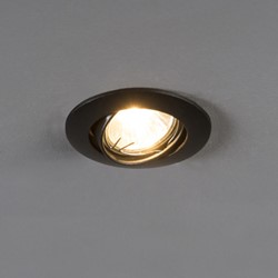 Inbouwspot Edu Mini rond zwart
