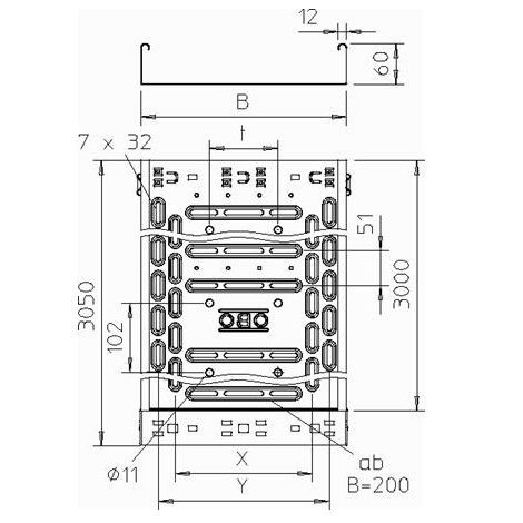Kabelgoot RKSM 60 x 200-2